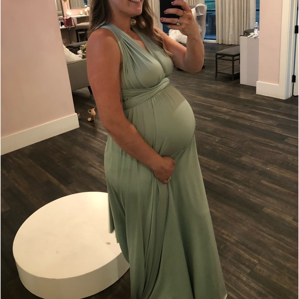 Sage green multi-way bridesmaid dress